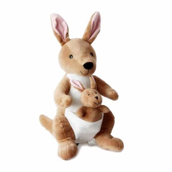 Mamma ja poika kenguru pehmolelu lahjaidea söpö nukke lahjanukke, 38cm - spottimyynti