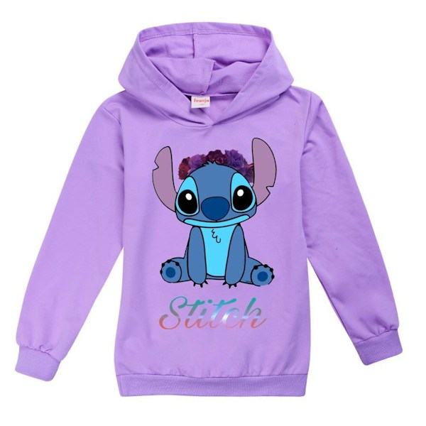 Lasten Lilo Stitch Hupparit Painettu Pusero Violetti Purple 170cm