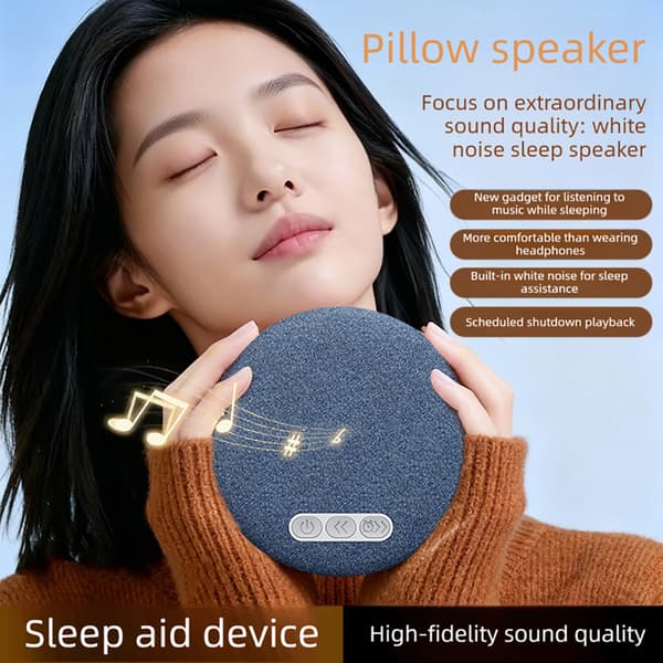 Underputehøyttaler med Bluetooth, hvit støy og sovetimer Blue