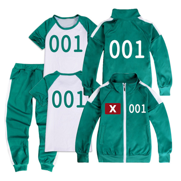 Squid Game, träningskläder, komplett set med rep 1 1 158
