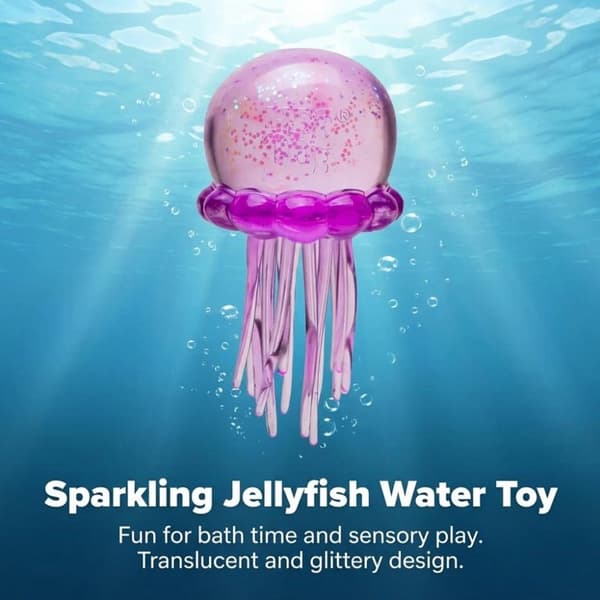 NeeDoh Jellyfish Jelly Squeeze Sensorisk Leketøy, egnet for barn og voksne Blue