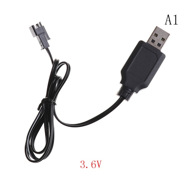USB-laderadapter for 3,6V-7,2V DC RC-batteripakker 3.6V