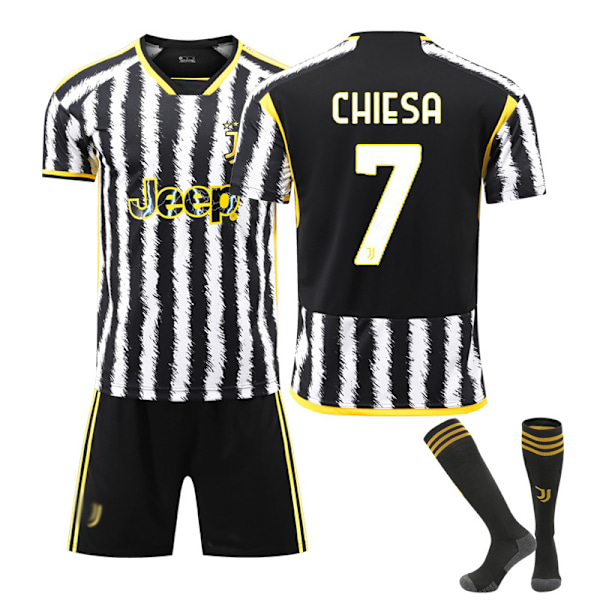 24 Juventus Hjemme Fotballdrakt for Voksne og Barn NO.7 med Sokker NO.7with socks XS