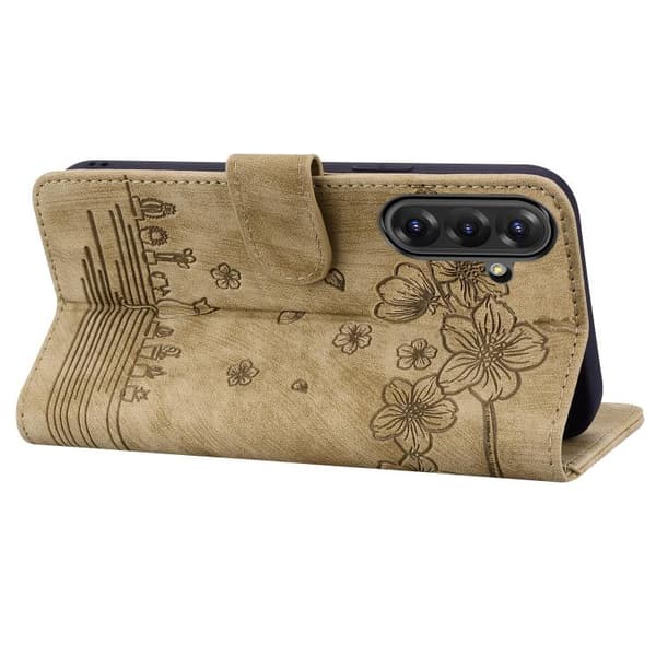 Sakura Kat Design Hard Case Kompatibel med Samsung Galaxy A56 / A36[ZHE] Brun