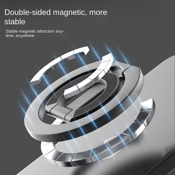 Magsafe dubbelsidig magnetisk mobiltelefonhållare full legering skrivbordshållare universell hemmabruk