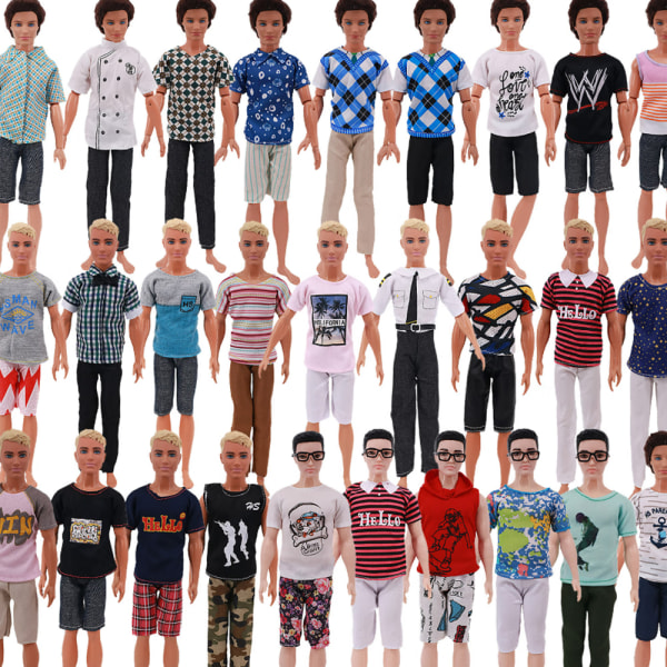30 kpl 27-29 cm poikadokeille Barbie-nukkevarusteita