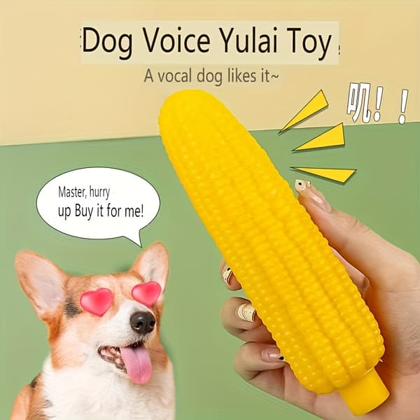 Holdbart hundetyggelegetøj til aggressive tyggere - Tandrensende ben til store hunde Corn-1 pc
