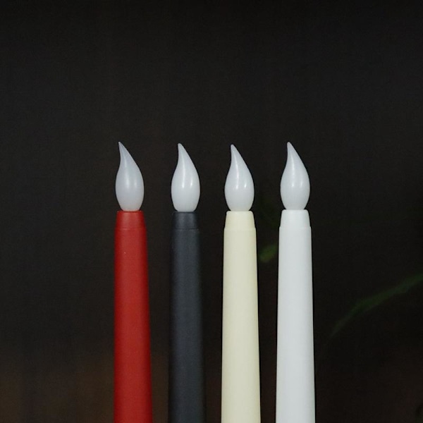 LED-ljus batteriljus långa ljus 6 st 6 stk/rød 6st/Röd