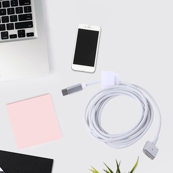 1,8M Type-C - Magsafe2 85W PD-kaapeli kannettavalle tietokoneelle L-muotoinen kärkikaapeli Type C - magneettinen latauskaapeli[CH]
