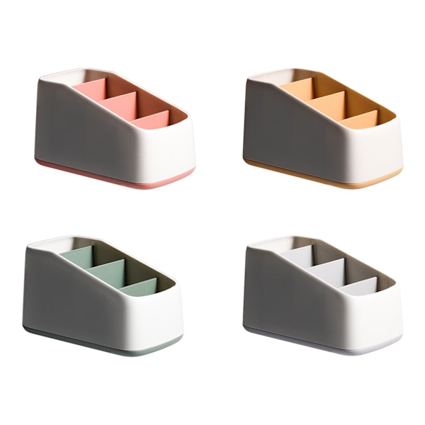 1/3/5 ABS-muovijärjestyshylly useilla lokeroilla keltaiselle yellow 1 Pc
