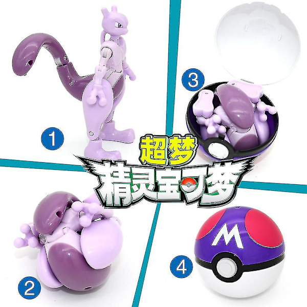 Muodonmuuttunut Pikachu-nukke Pokepallo Lelu Lapsille Lahja Muodonmuuttuneet lelut Charizard