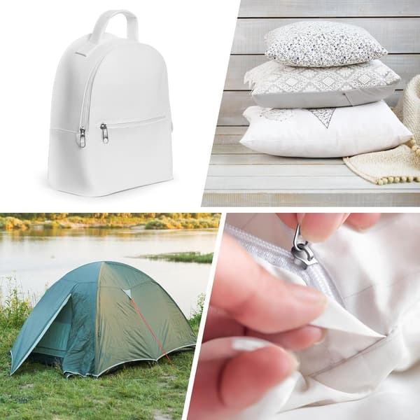 Endeløs lynlås sort 20 metal lynlåse 5mm 10m nylon metervare