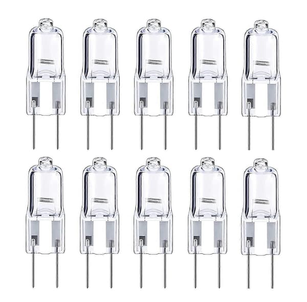 10-pack 20W G6.35 Halogenlampor, Dimbar 12V Varmvit 2700K[ZHE]
