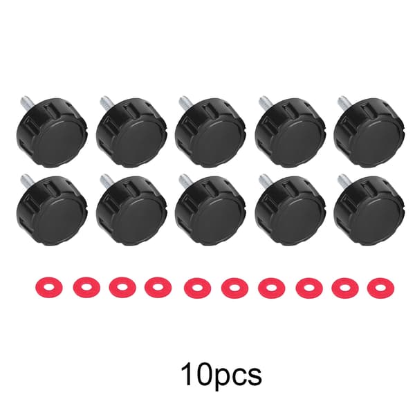 10 Pcs Durable Screw Caps with Gaskets for Fishing Spinning Reel Handle