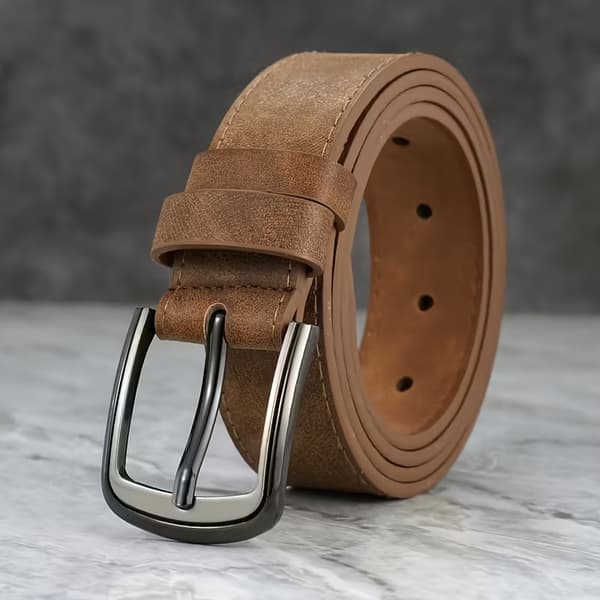 2-pak brede retro bælter i westernstil til mænd til fritids- og pendlerbrug 2XL Multi 1 (2pc se