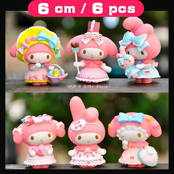 #2 SANRIO Toys My Melody Dolls Kawaii Figurine Blind Box Heminredning Japansk Söt Julklapp Anime Cartoon Collecti