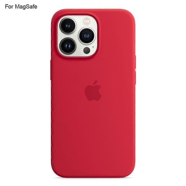MagSafe-kompatibelt flydende silikonecover til iPhone 14 Pro[ZHE] Red size