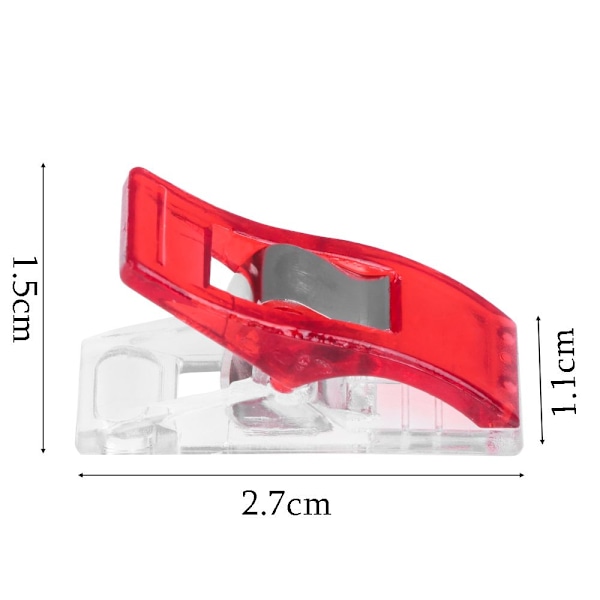 Sömnadsklämmor Klädklämmor Bindande Klämmor Lapptyg 100PCS
