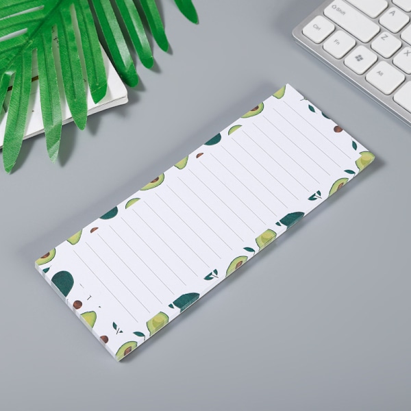 4-pack Magnetiska Kylskåpsblock, Fruktdesignade Shoppinglistor