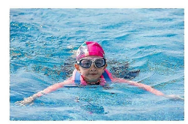 Simväst Kompatibel med Barn Bärbar Uppblåsbar Pool Flyter Simring blå blue S