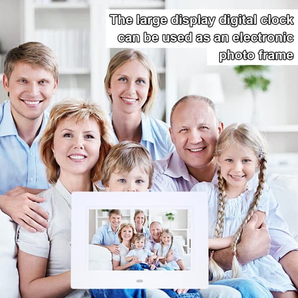 Demensklokke med stor digital kalendervisning for eldre [ZHE]