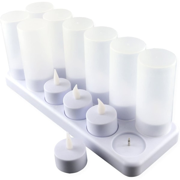 LED-flammeløse lys, genopladelige lys, ledningsfrie te-lys