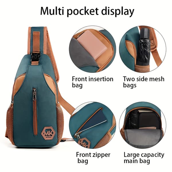 Slitesterk nylon duffelbag med justerbar stropp - Beige, Blå, Svart Blå