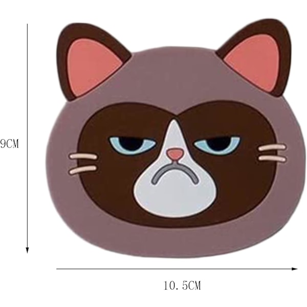 6 st Silikon Kattunderlägg, Söta