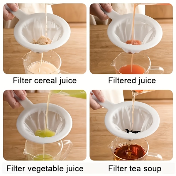 Fintmasket si-sæt til sojamælk, kaffe og yoghurt - 3 størrelser 3pcs
