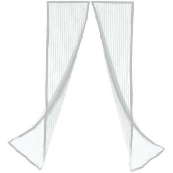 Insektsnät dörr insektskydd vit magnetiskt myggnät Vit, 80*200cm