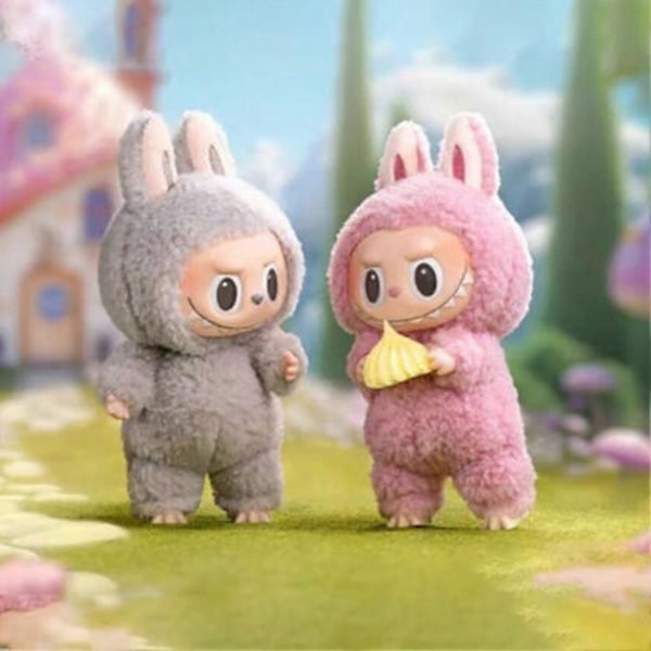 Labubu Macaron Monster Avaimenperä Jännittävien Monsterien Makronien Vinyyli Kasvot Pehmolelu Avaimenperät Taide Keräilyesineet Lelut Lahjat Lapsille Sesame Bean