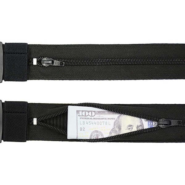 Bälte med dold ficka, 2-pack