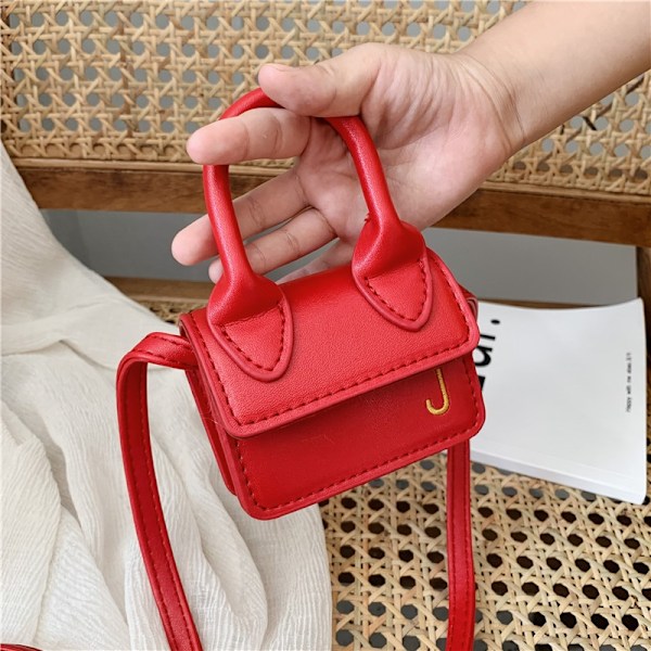 Perfekta lasten käsilaukut ja olkalaukut Mini Crossbody-laukku ja pieni tyttö - Perfet Red