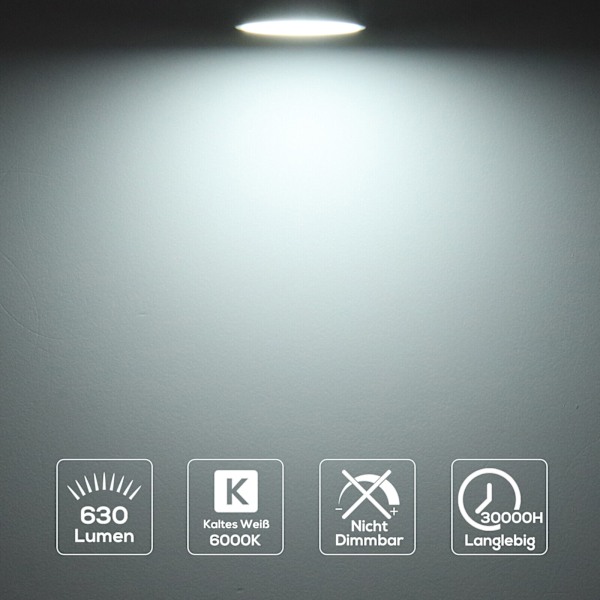 10/80x GU10 LED Pære Lyskilde 5W 7W Spotlight Kold Hvid Varm Glødelampe...