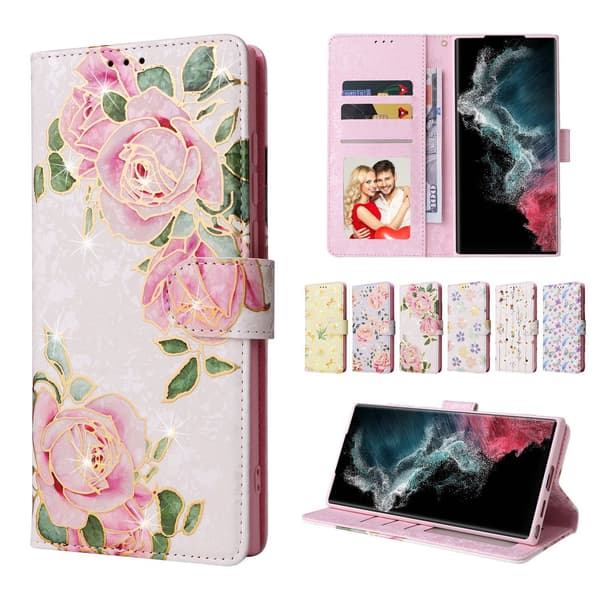 Samsung Galaxy A17 5G - Plånboksfodral/Fodral Blommor