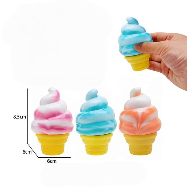 1 stk iskremformet dekompresjons-Needoh Nice Cream Cone-leketøy