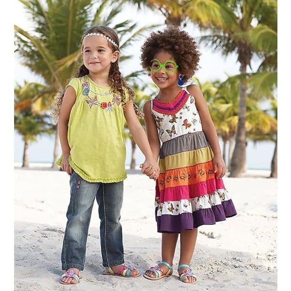 Mirabelle-parykken og brillene for jenter Encanto prinsesse rollespill H