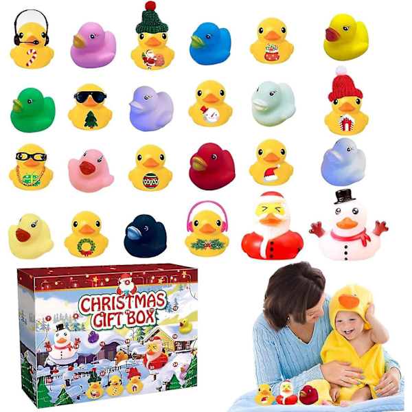 Gummi Anka Joulukalenteri 2023, Joulukalenteri 2023 Lapsille, Joulukalenteri Ankka Kylpyyn 06-24 ducks