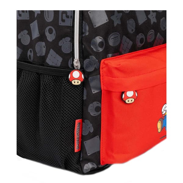 Super Mario Kokopainatus Reppu One Size Musta/Punainen Black/Red One Size