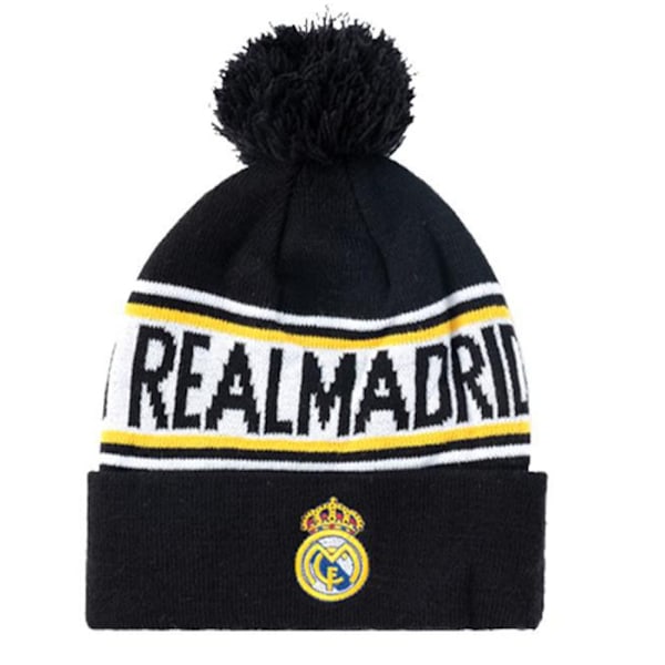 Real Madrid Fodboldklub Strikket Hue Real Madrid Black