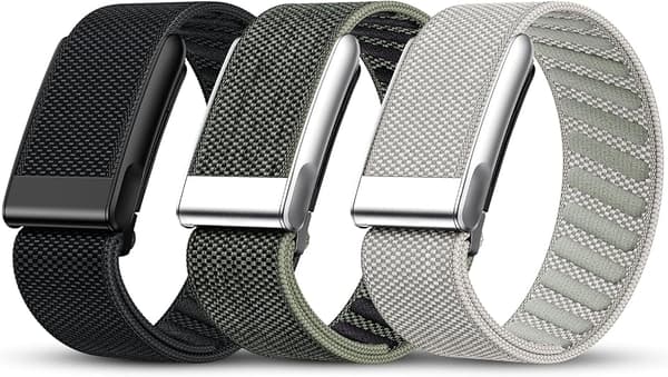 3-pack Nylon Sport Band Compatible with WHOOP 5.0/MG, One, Peak & Life – Breathable Loop Band, Comfortable Wristband, Quick-Dry Replacement Strap