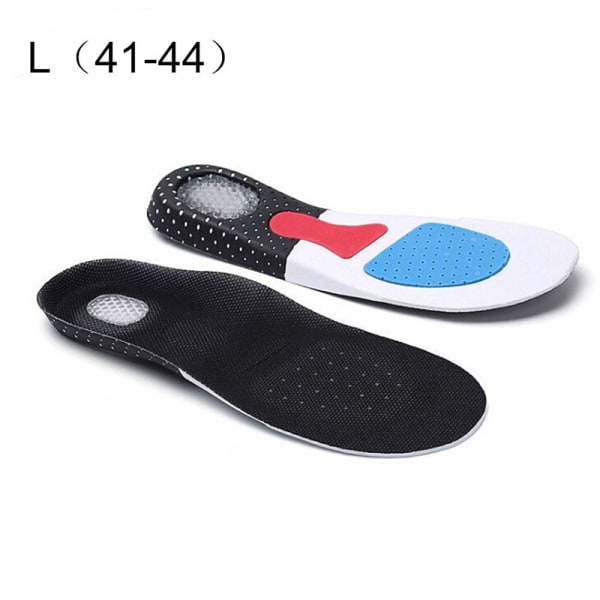 Sport stödkudde gel orthotic sport löpar inläggssulor L 41-45