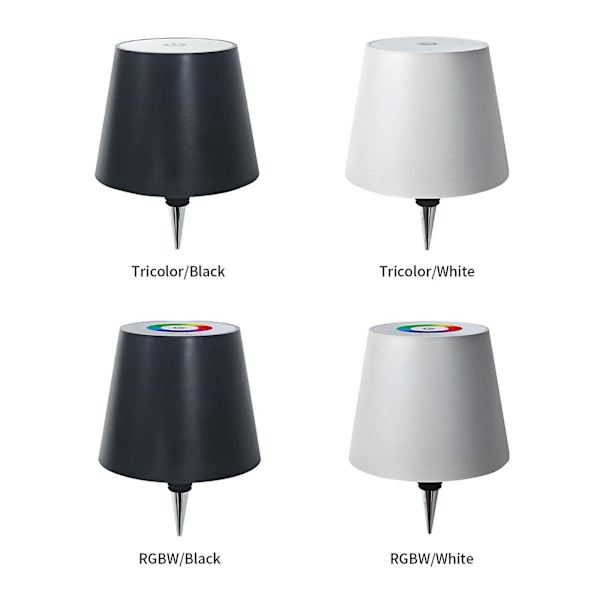 Trådlös Flasklampa, Touch 3-Färgs Dimbar LED-Flasklampa för Partybarer [LGL] Black