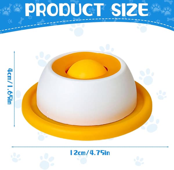 Interaktiv hund leksak & långsam matare boll för mental stimulans Yellow (Cat) size