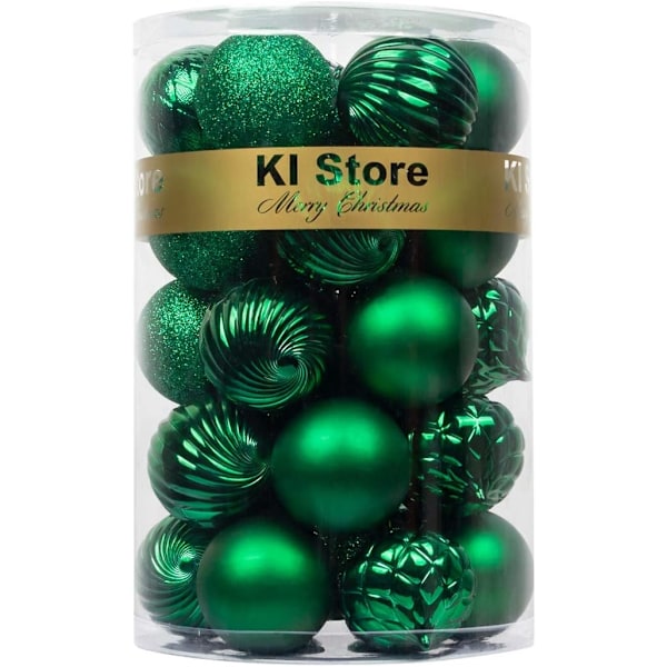 Green Christmas Balls 34pcs 2.36\" Christmas Tree Decoration