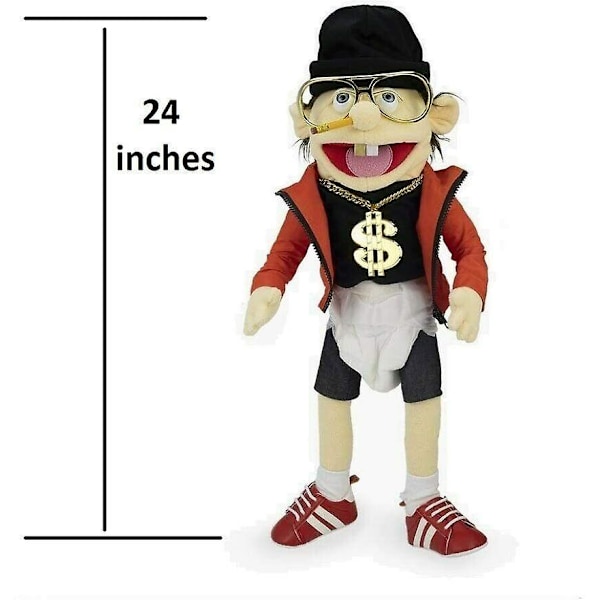 Super Mario Logan Jeffy Plyschleksak Cosplay Million Dollar Singer Hatt Handdocka Spel Fylld Docka Barnpresenter