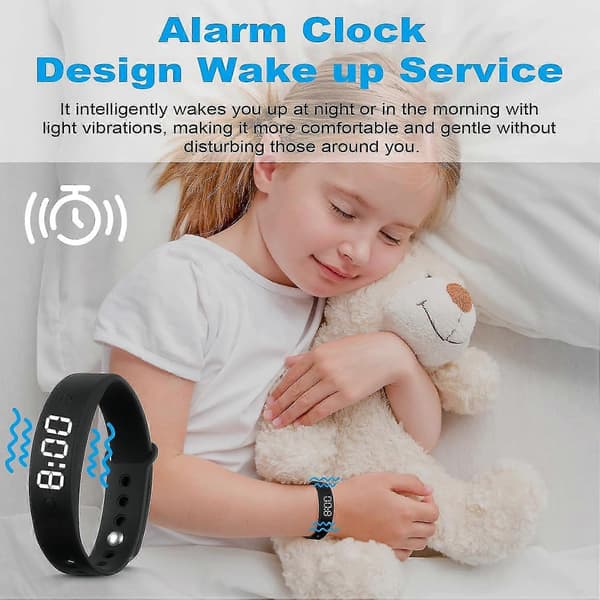 (AZC) Vibrating Alarm Clock, Vibrating Alarm with Countdown Timer, Waterproof Vibration Alarm, Personal Alarm purple