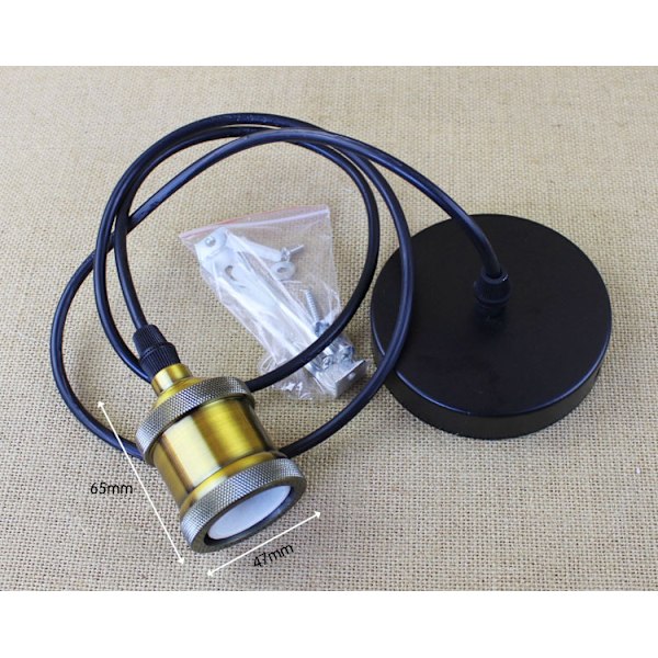 Vindue lamper med ledning 80 cm, E27/maks 60W, 4 stk