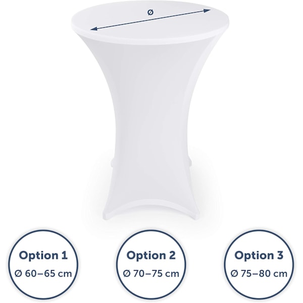 2-pack stretchöverdrag för ståbord - Eleganta ståbordsöverdrag