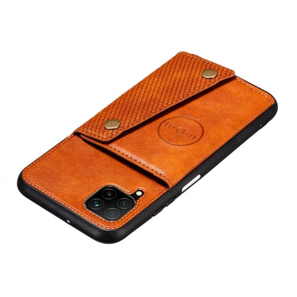 Samsung Galaxy A42 - Stylish Practical Case with Card Holder Grå